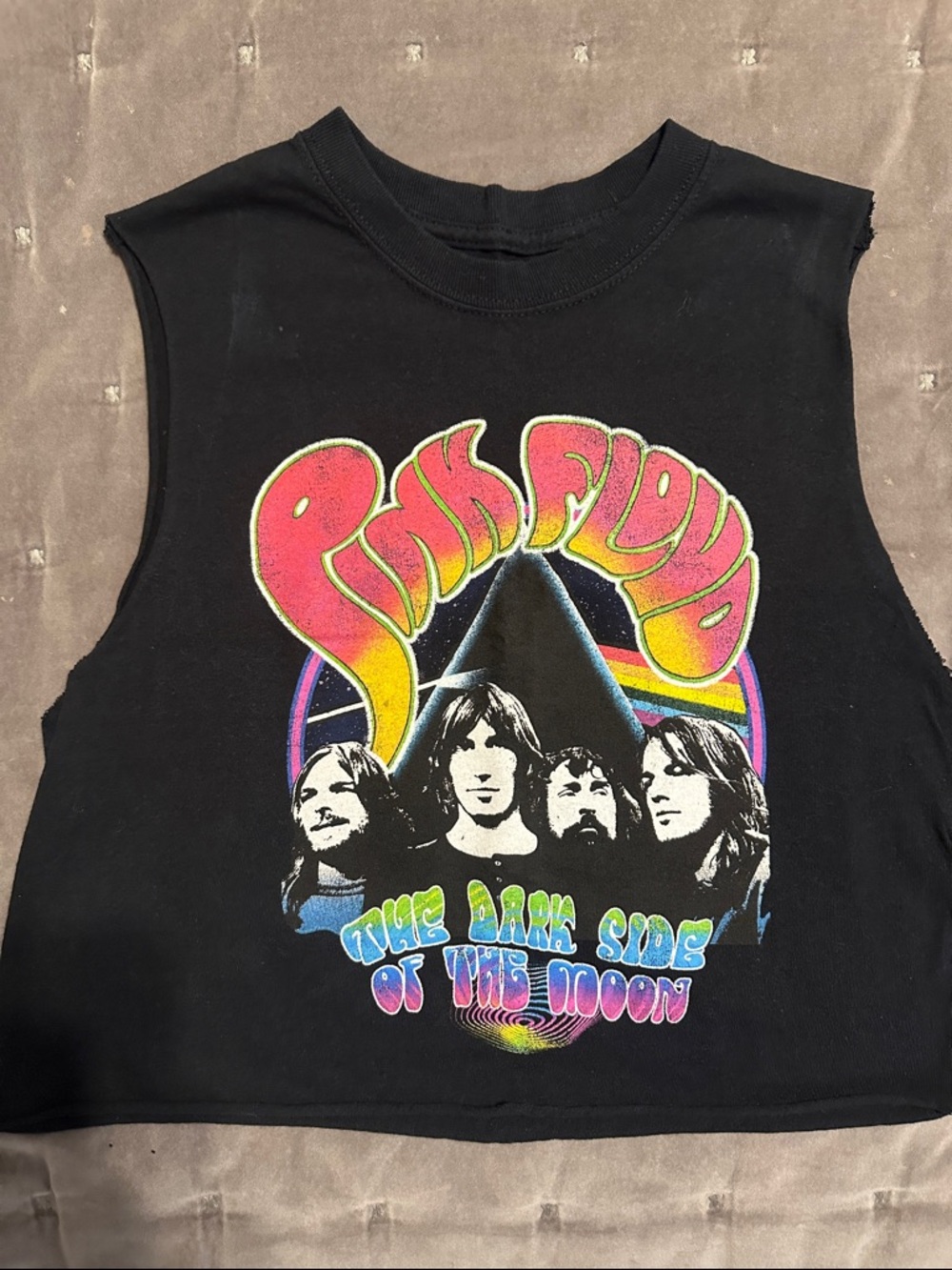 Pink Floyd Muscle Crop Tank
